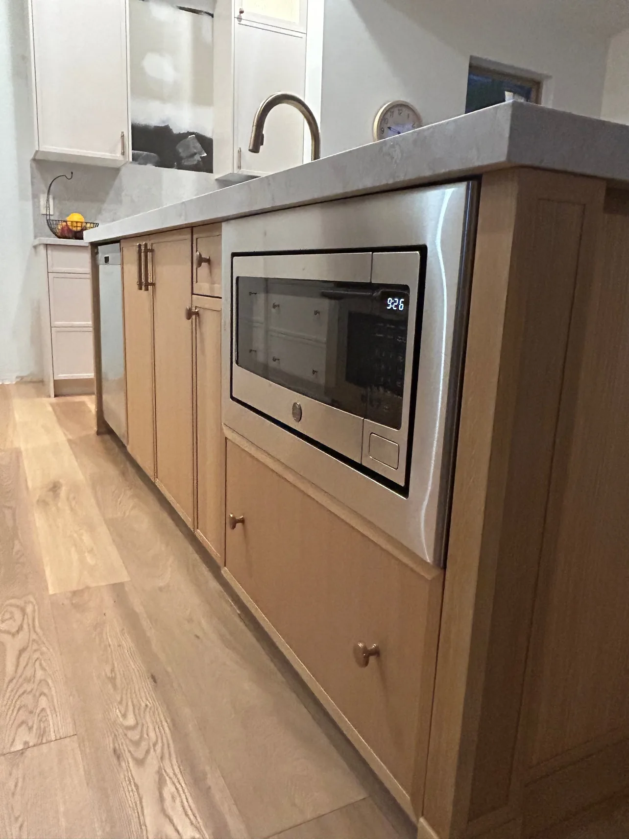 Heritage Mountain kitchen — finished, island detail
