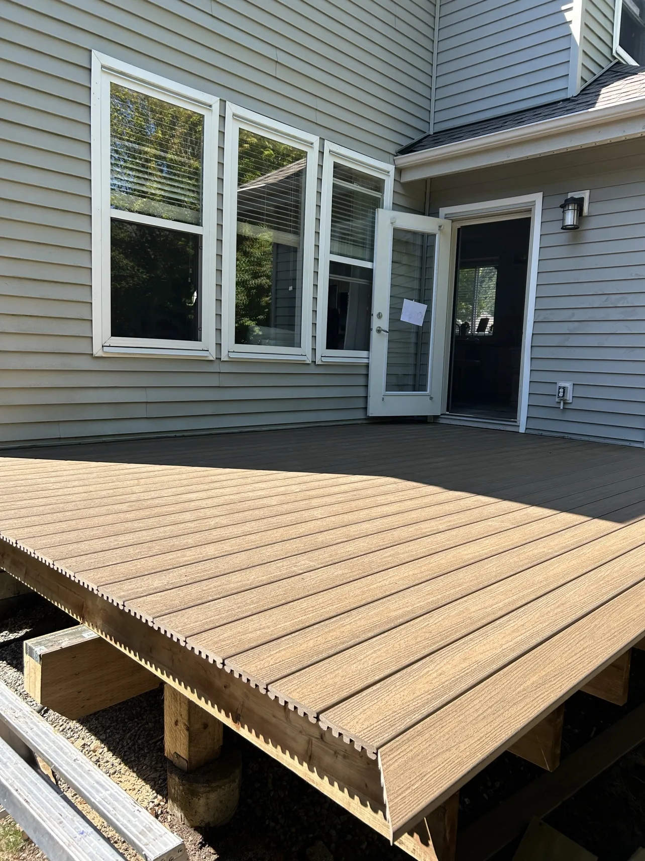 Deck build: boards down