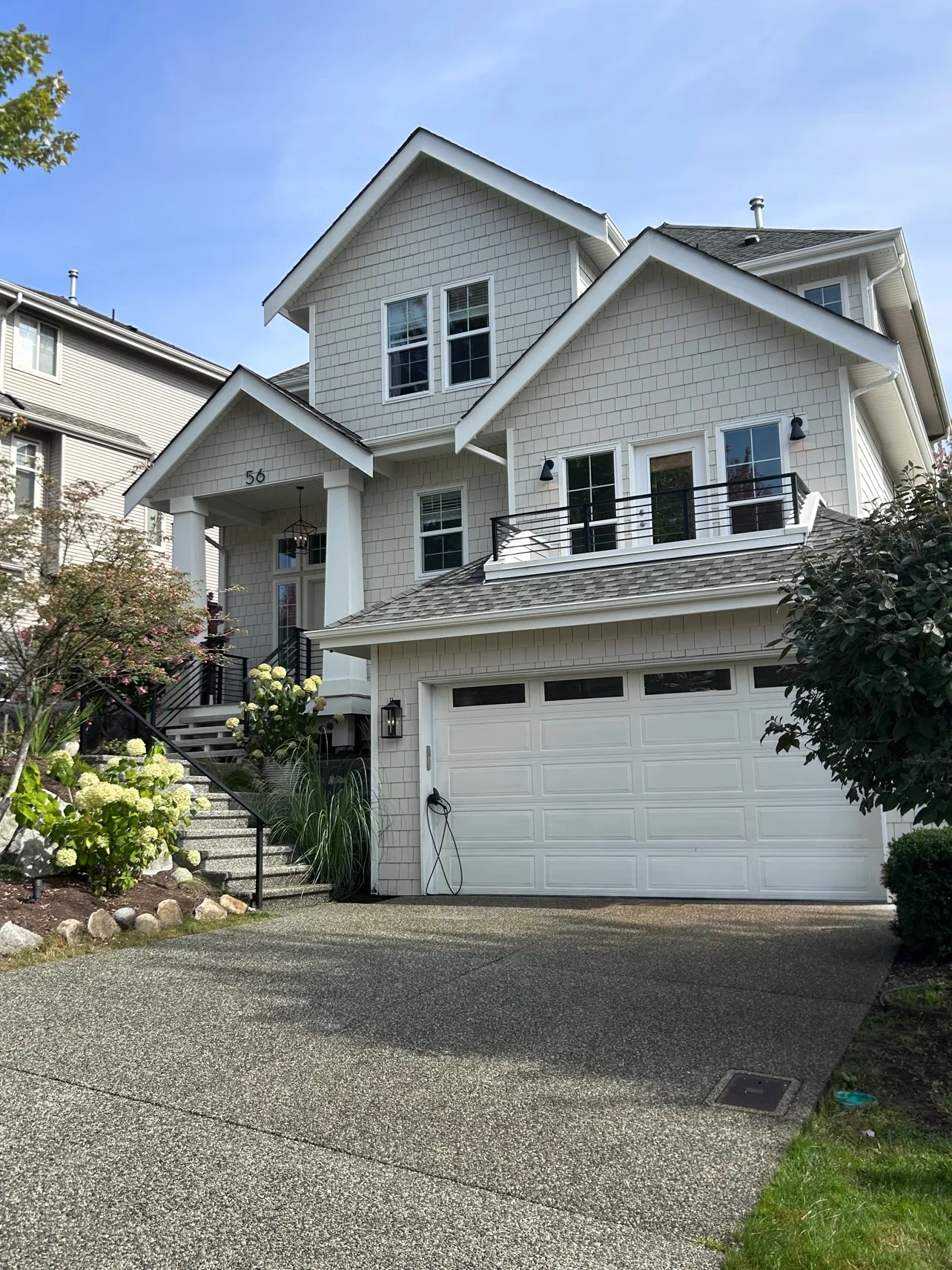 Exterior re-side finished, viewed from the driveway